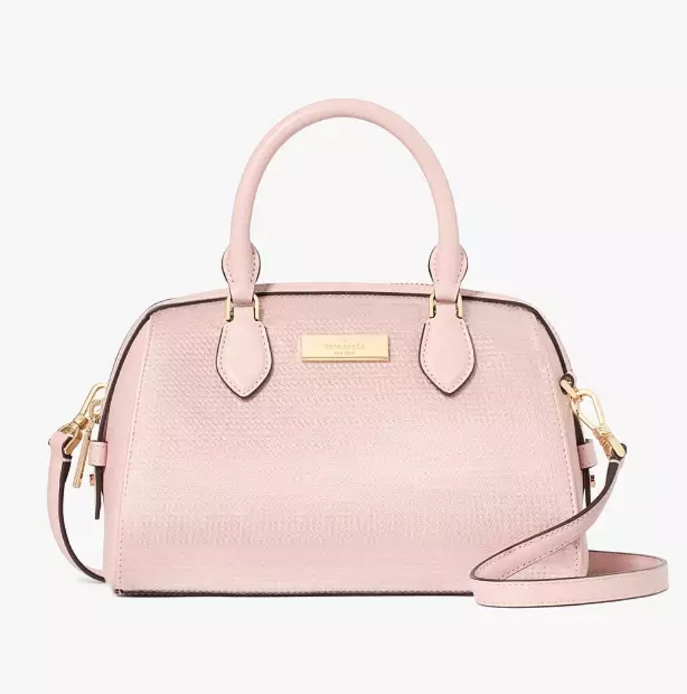 NWT Kate Spade Madison Satin Sequin Small Dolly Duffle
